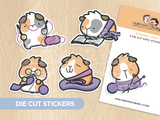 Staying Cozy Die Cut Stickers (Set of 5)