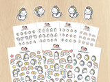 Rainbow Unicorns Sticker Set