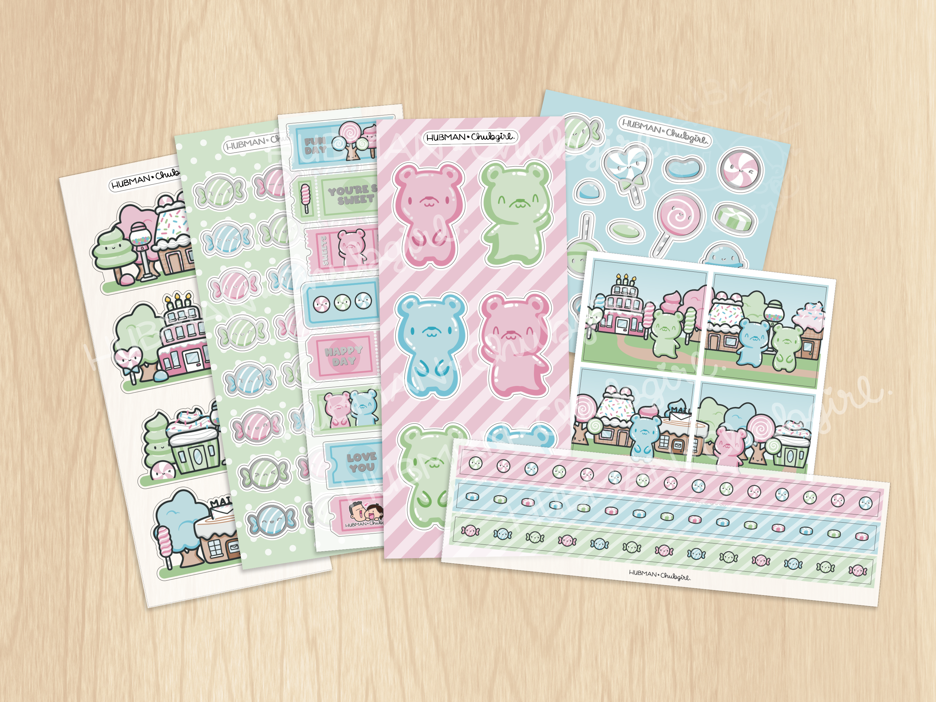 Sweets Town Variety Sticker Pack