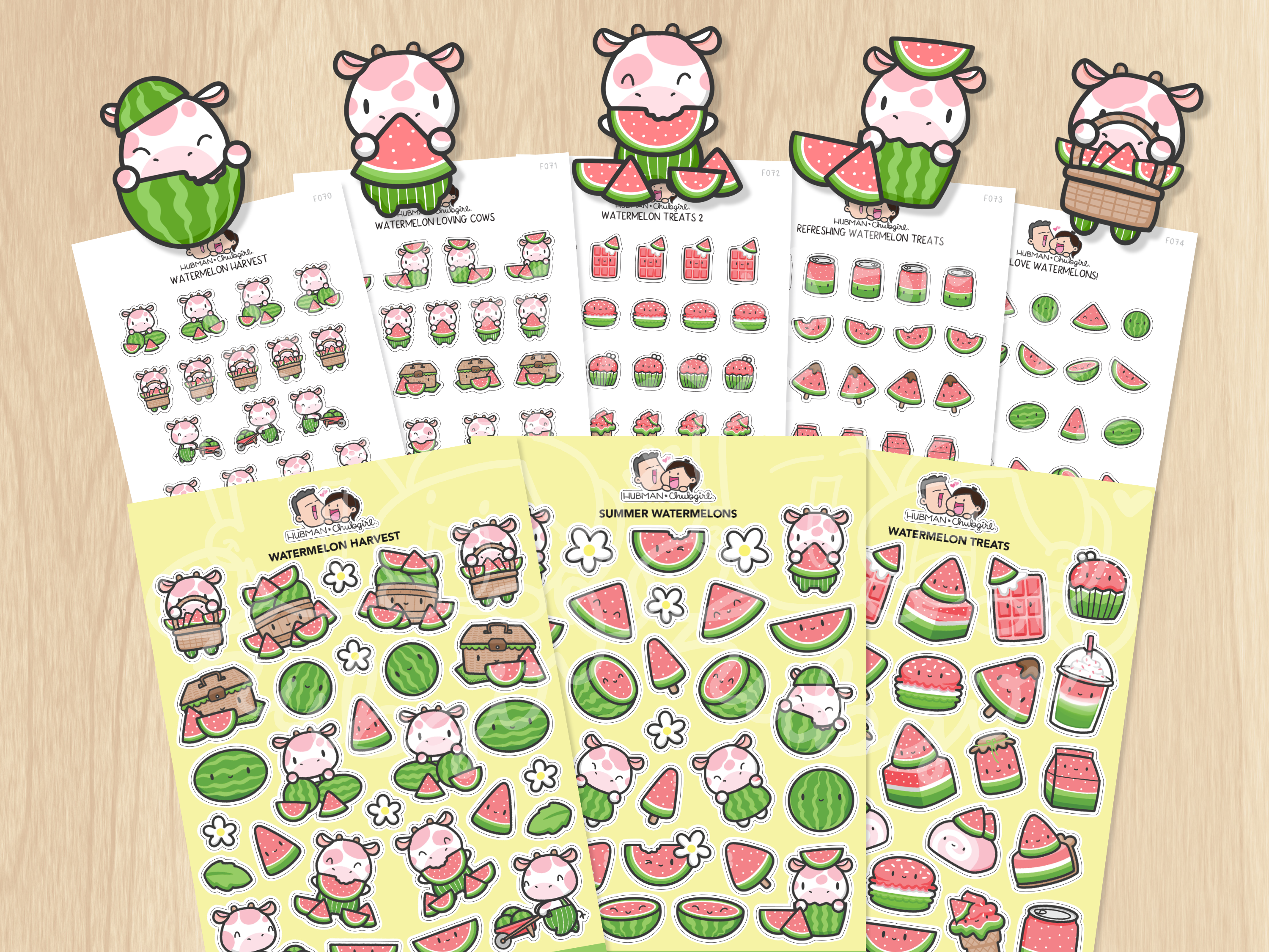 Summer Watermelon Sticker Set