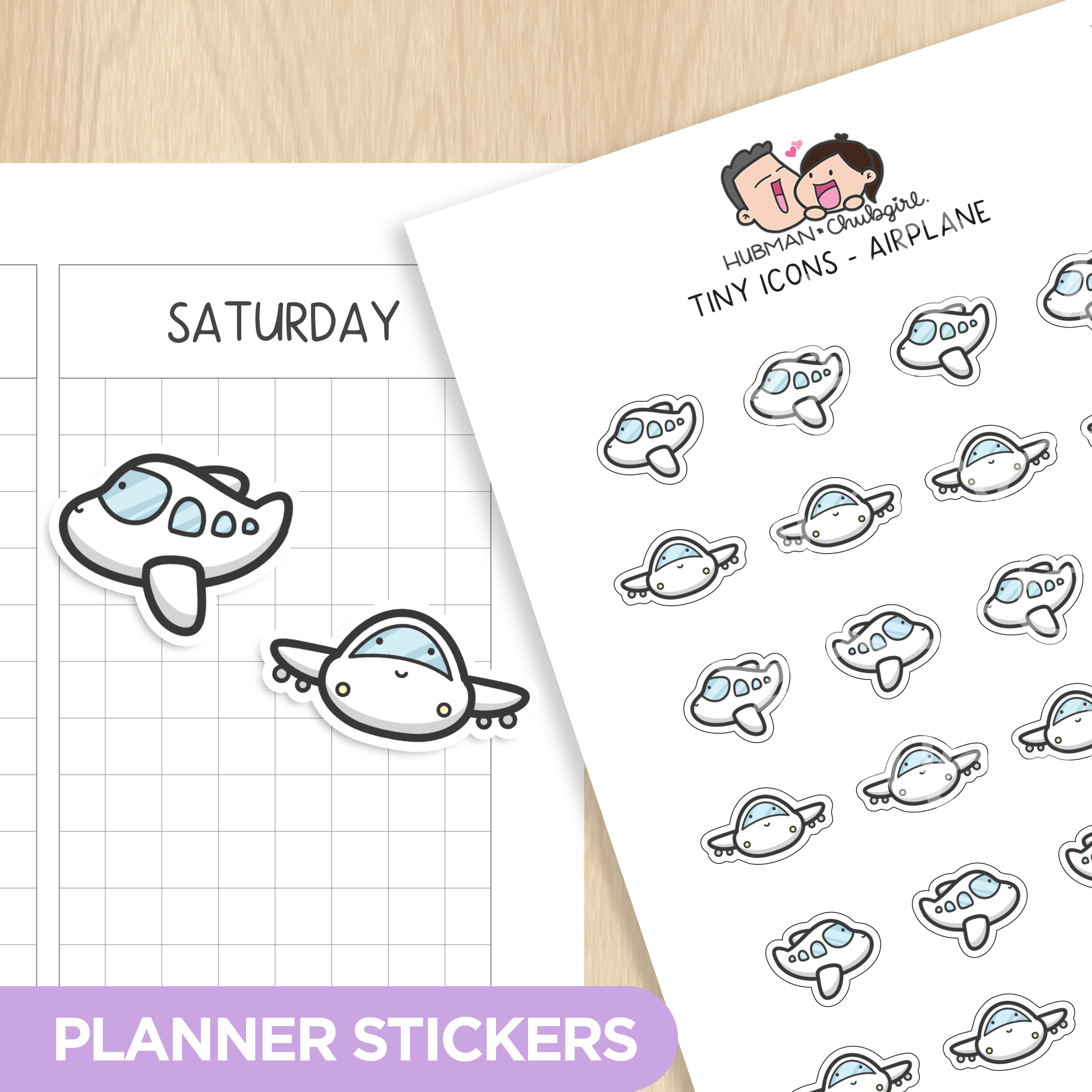 Tiny Icons - Plane Planner Stickers