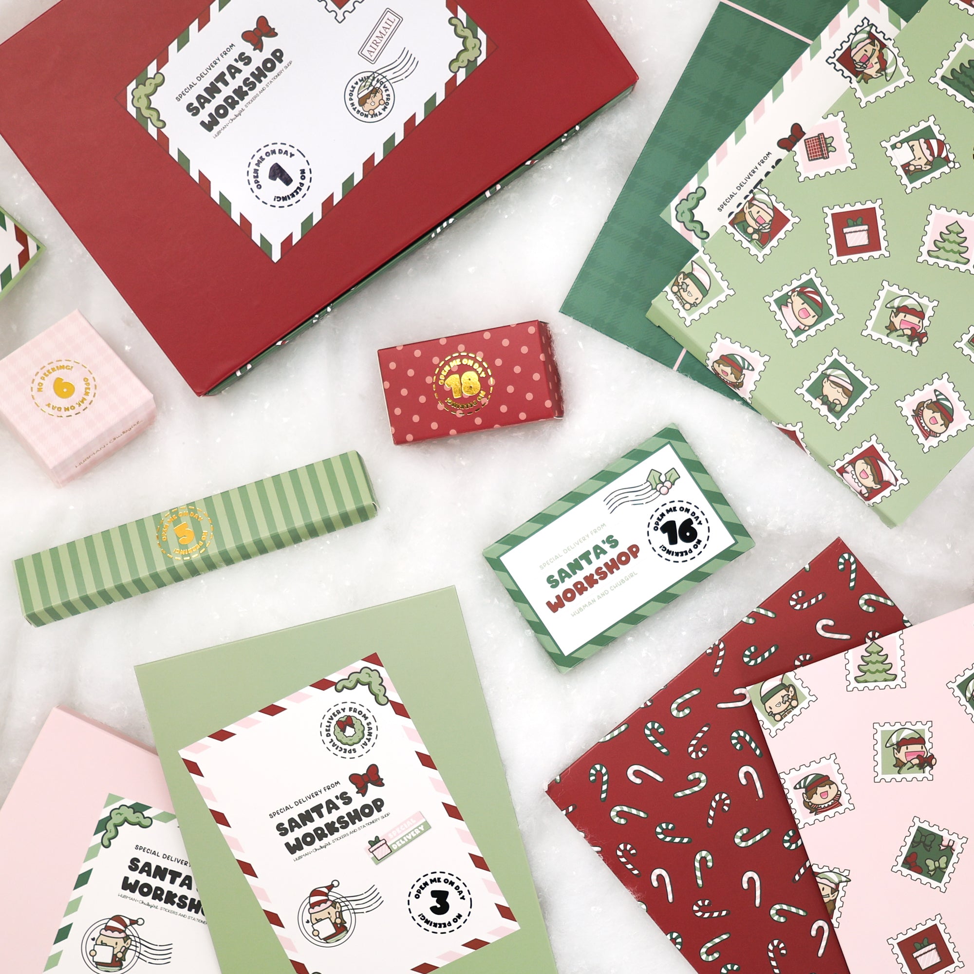 Santa's Workshop Stationery Advent Calendar