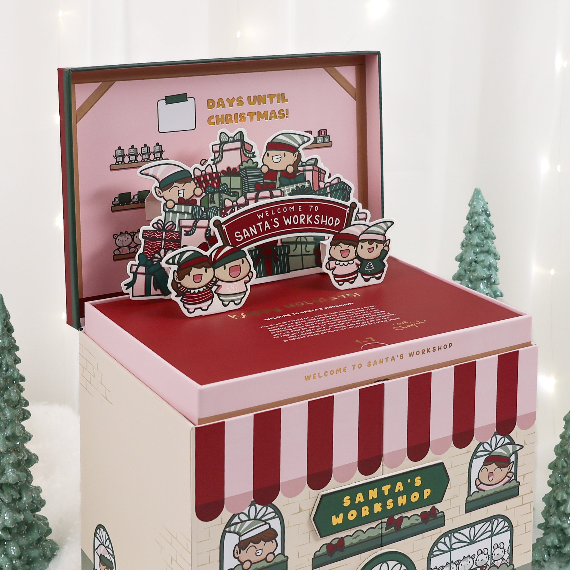 Santa's Workshop Stationery Advent Calendar