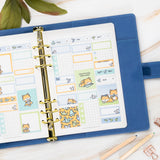 Vegan Leather Binder/Planner - Sea Friends