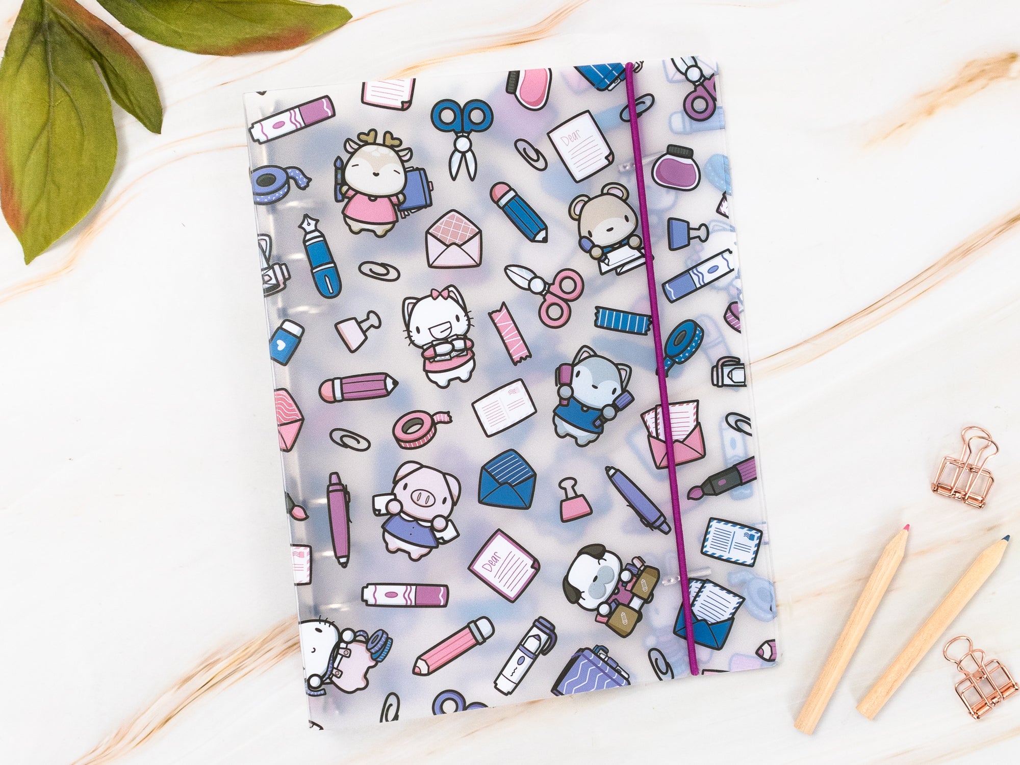 Sticker Storage Binder - Stationery Buddies Theme (S Size)