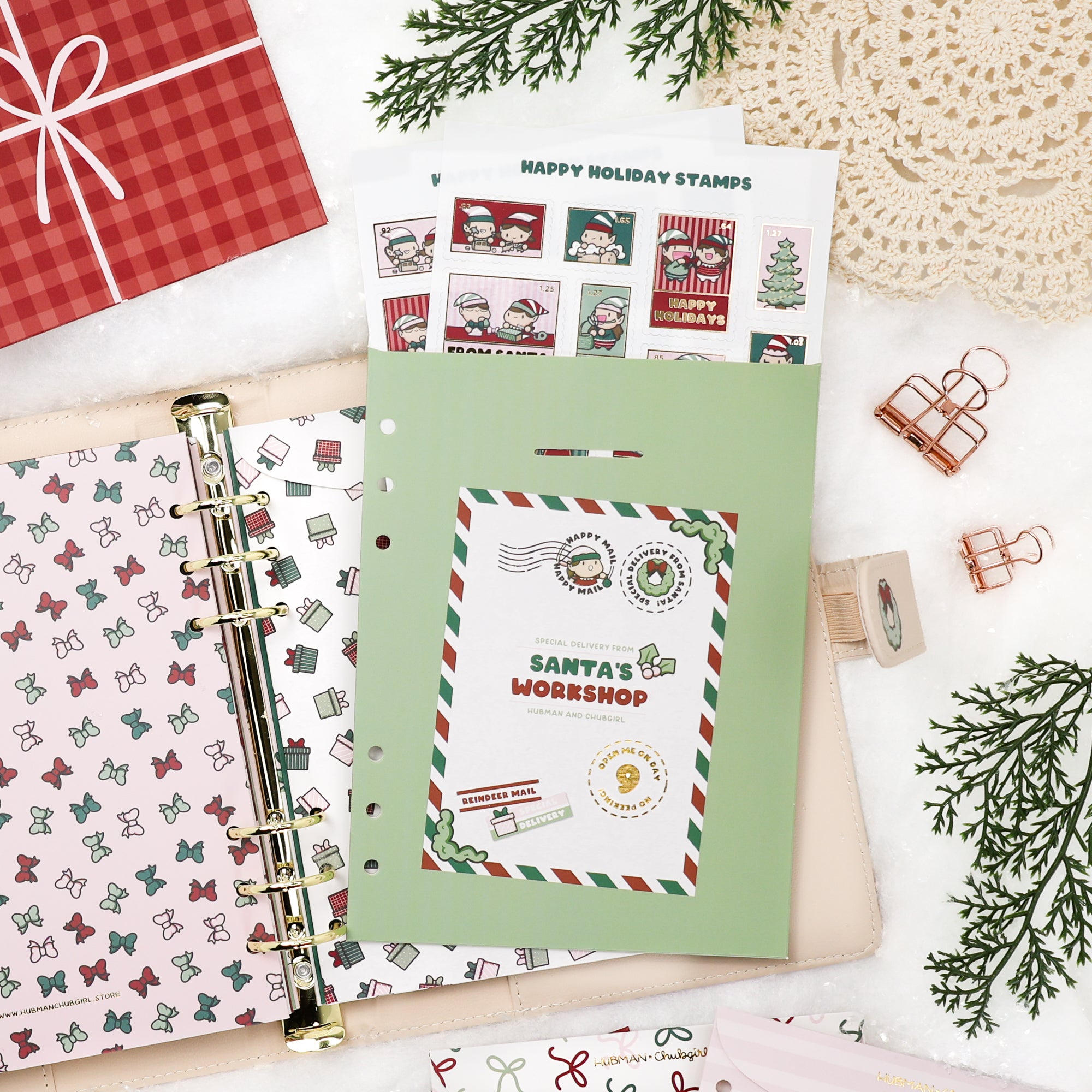 Santa's Workshop Sticker Advent Calendar
