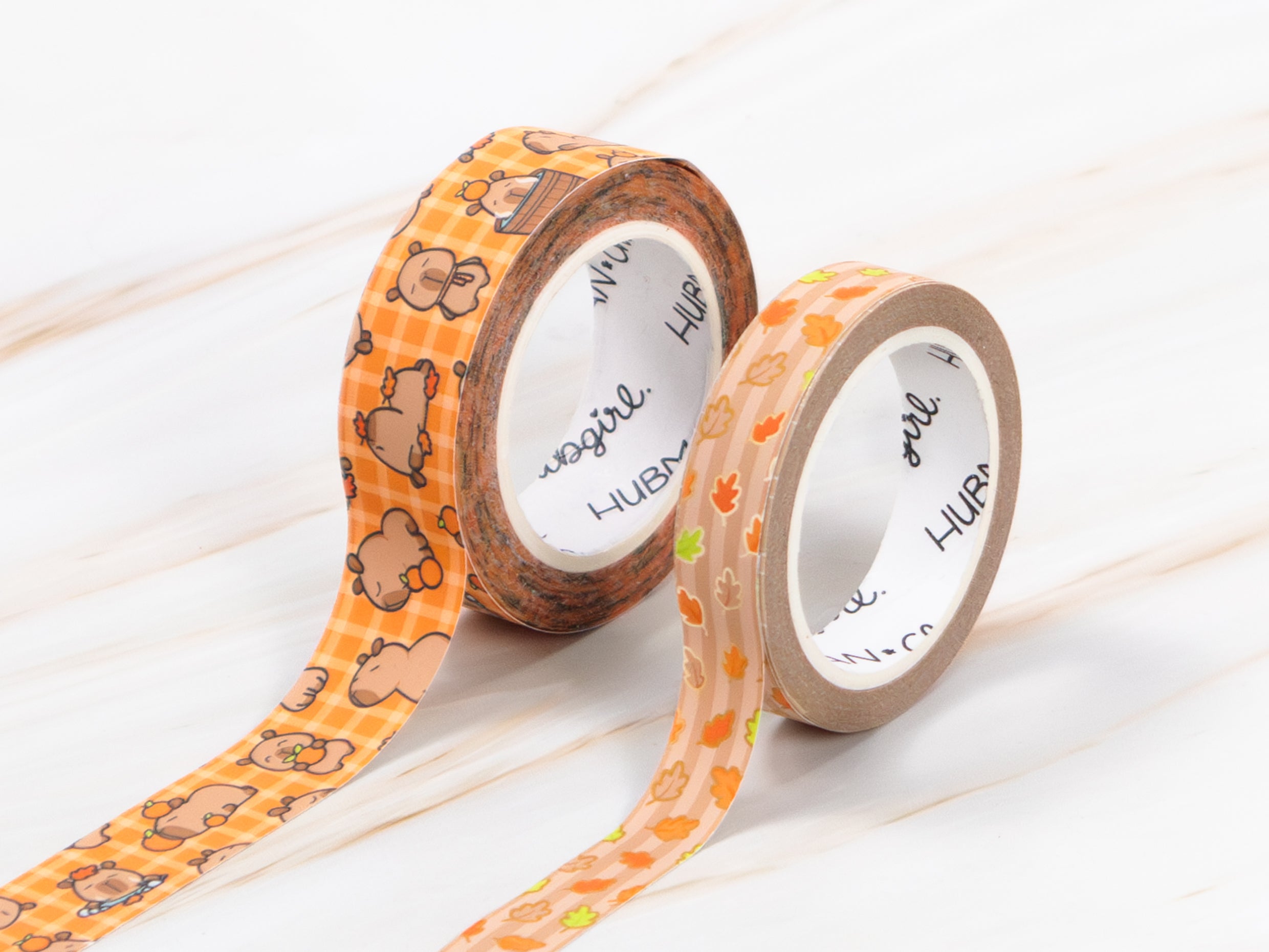 Autumn Capybaras Washi Tapes (Set of 2)