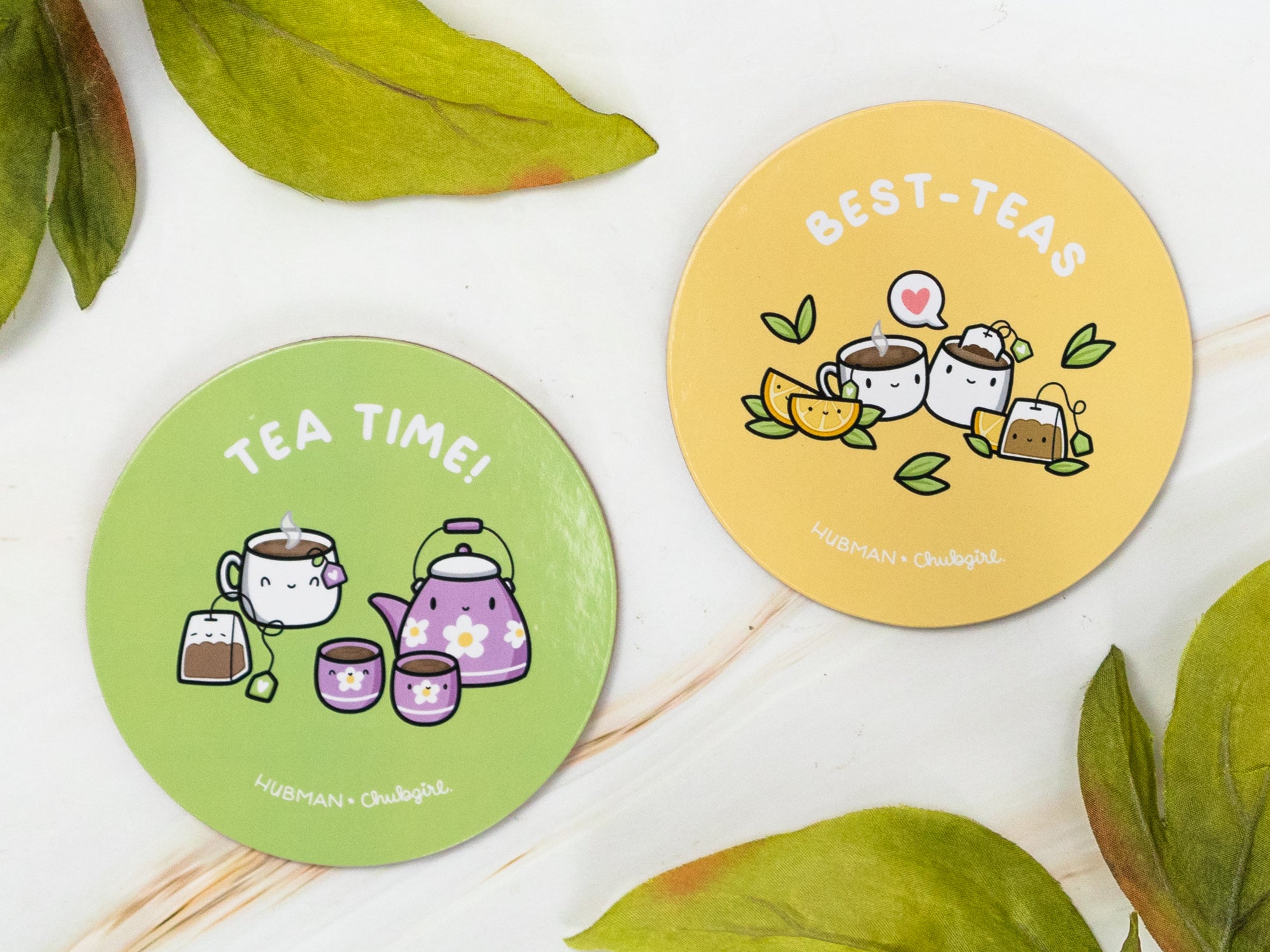 Tea Time Coasters (Set of 2)