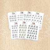 Tiny Icons - Transportation Planner Sticker Set