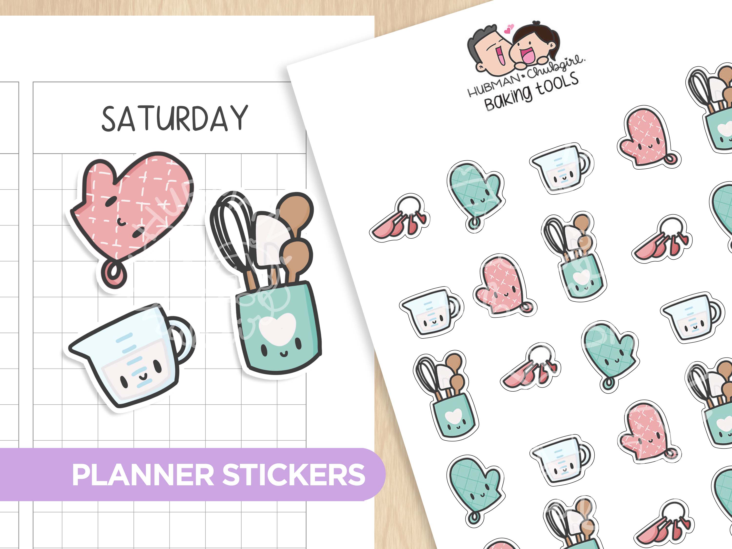 Baking Tools Planner Stickers – Hubman and Chubgirl