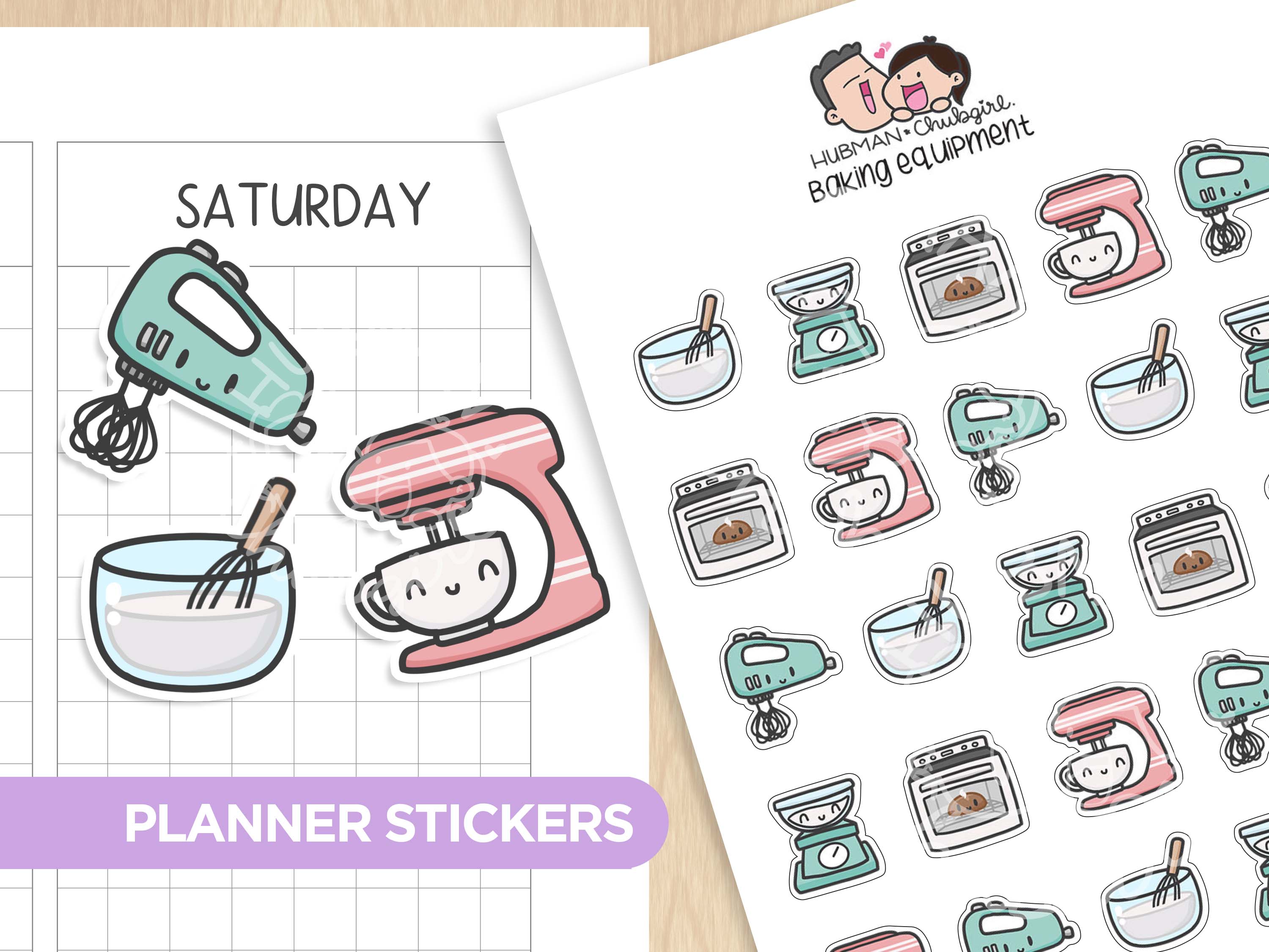Baking Equipment Planner Stickers
