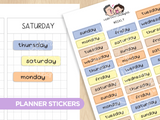 Cozy Cat - Weekly Planner Stickers