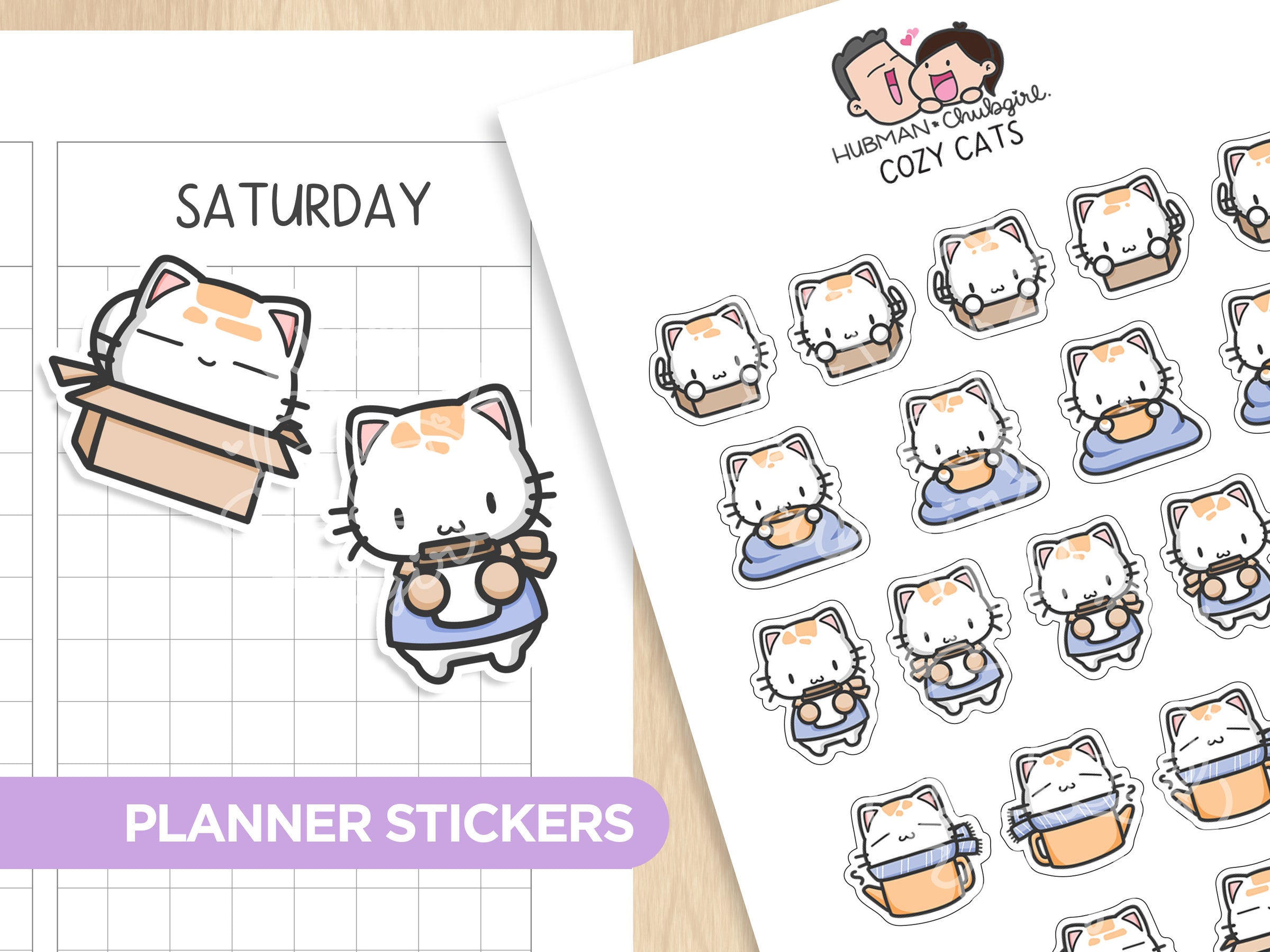 Cozy Cat Collection – Hubman and Chubgirl