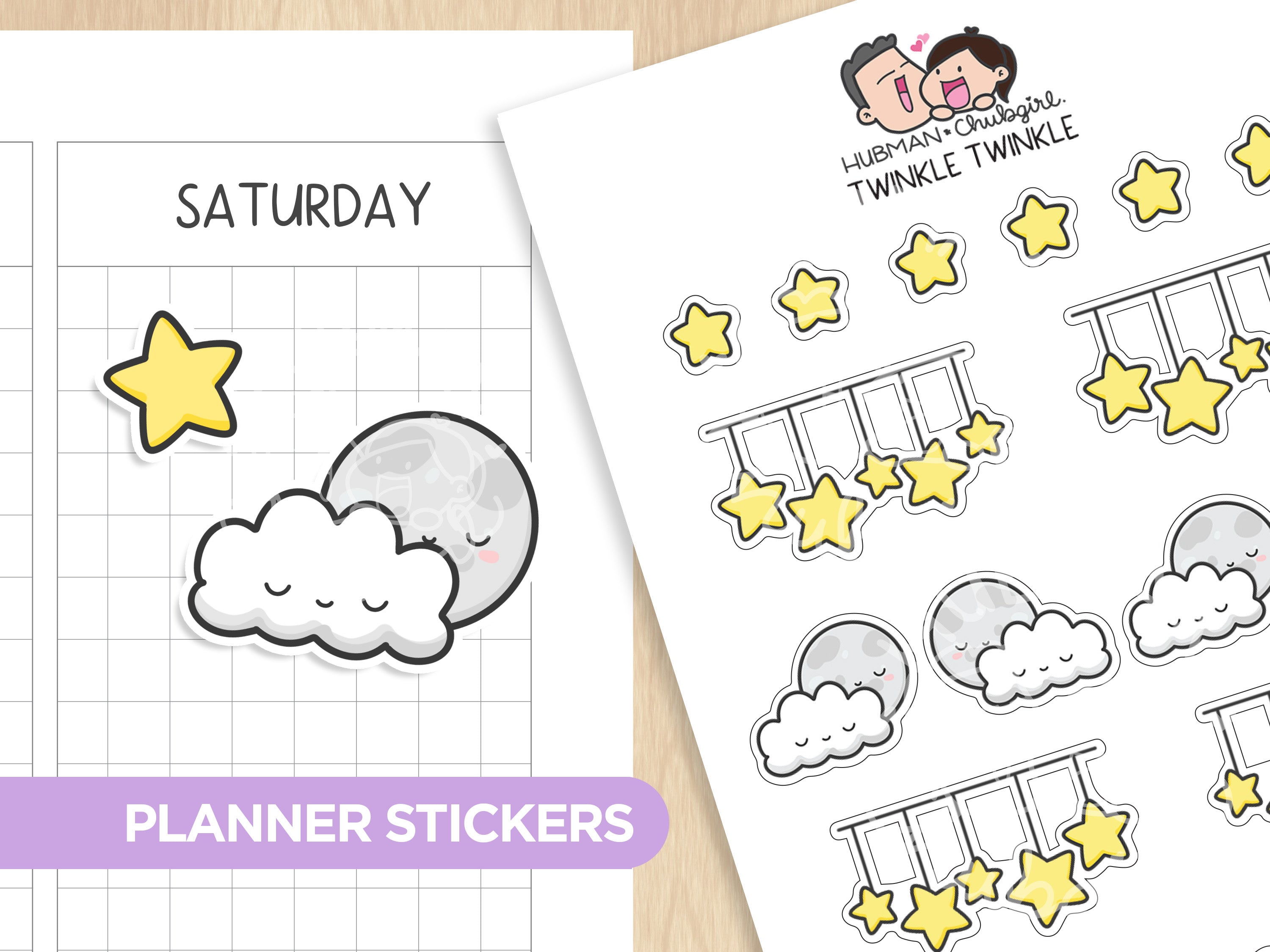 Twinkle Twinkle Planner Stickers