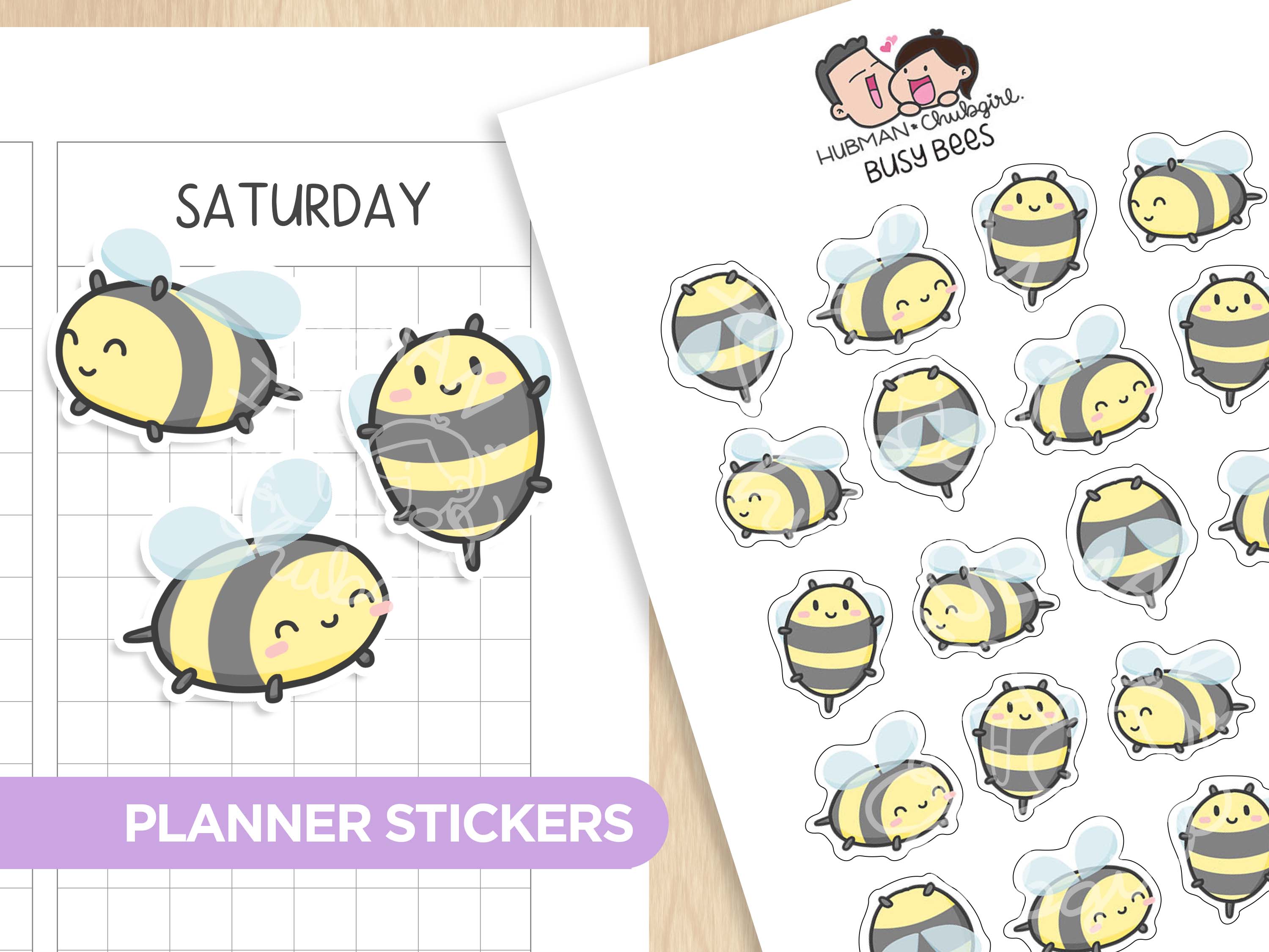Bees and Bears Sticker Set