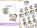 Bee Happy! Planner Stickers