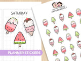 Donuts and Icecream Sticker Set