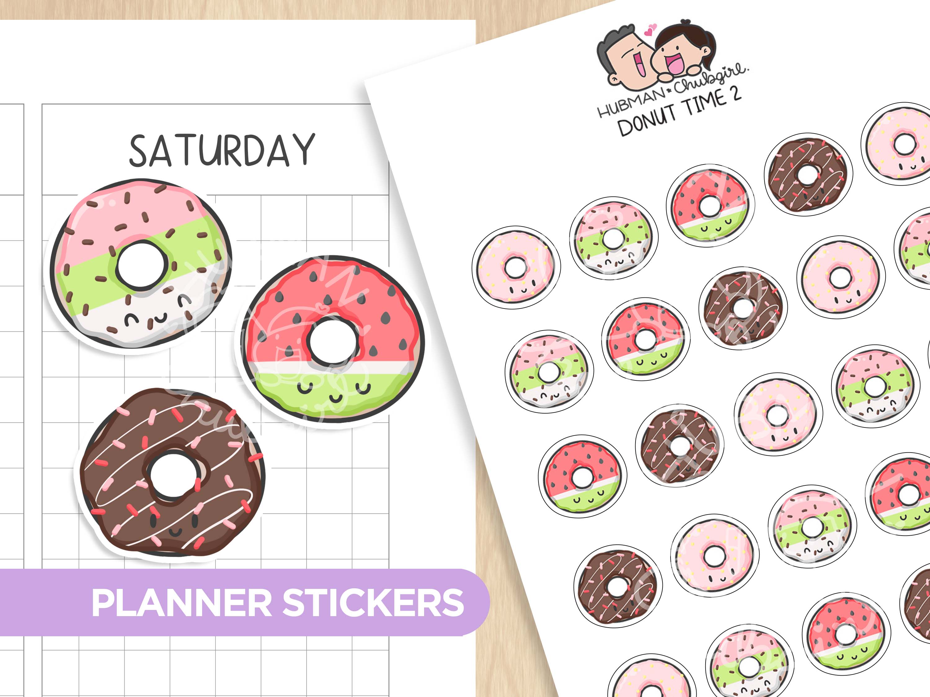 Donuts and Icecream Sticker Set