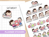 Icecream Donut Time Planner Stickers