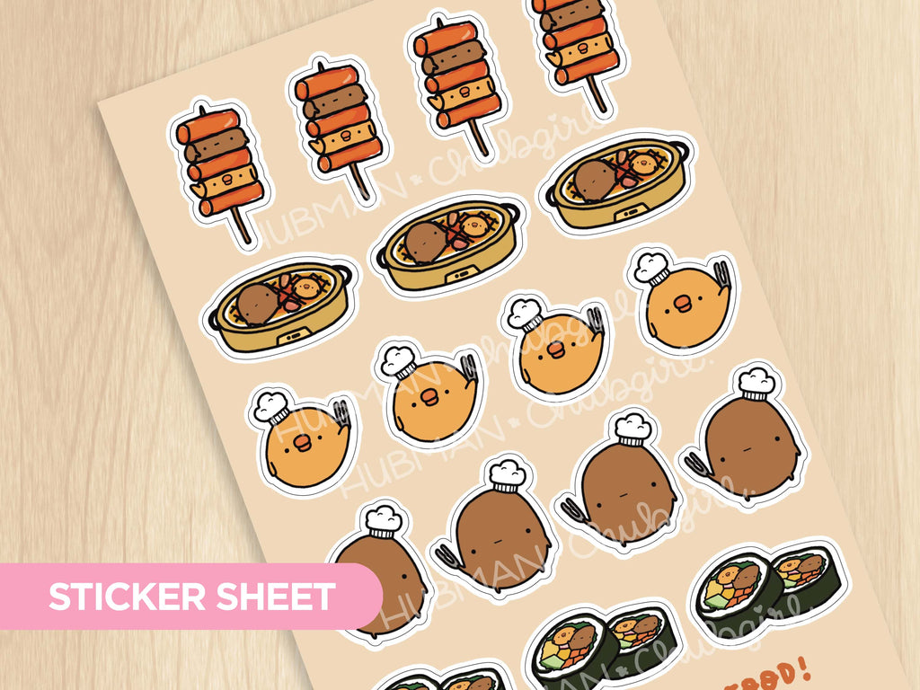 Kawaii Summer Sticker Sheet Kawaii Food Stickers Cute Journal