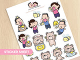 Bees and Bears Sticker Set