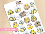 Bees and Bears Sticker Set