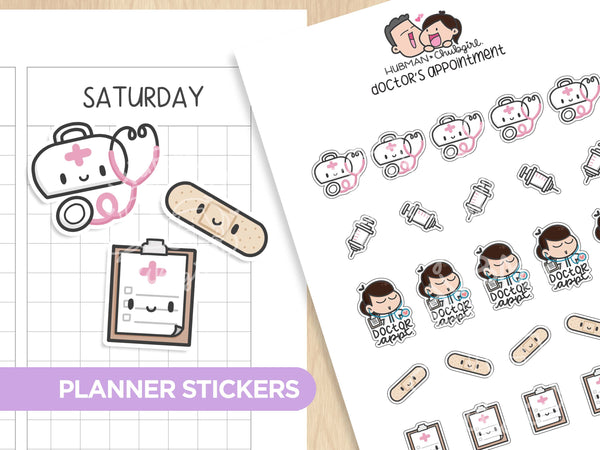 Vet Visit - Cat Planner Stickers – Hubman and Chubgirl