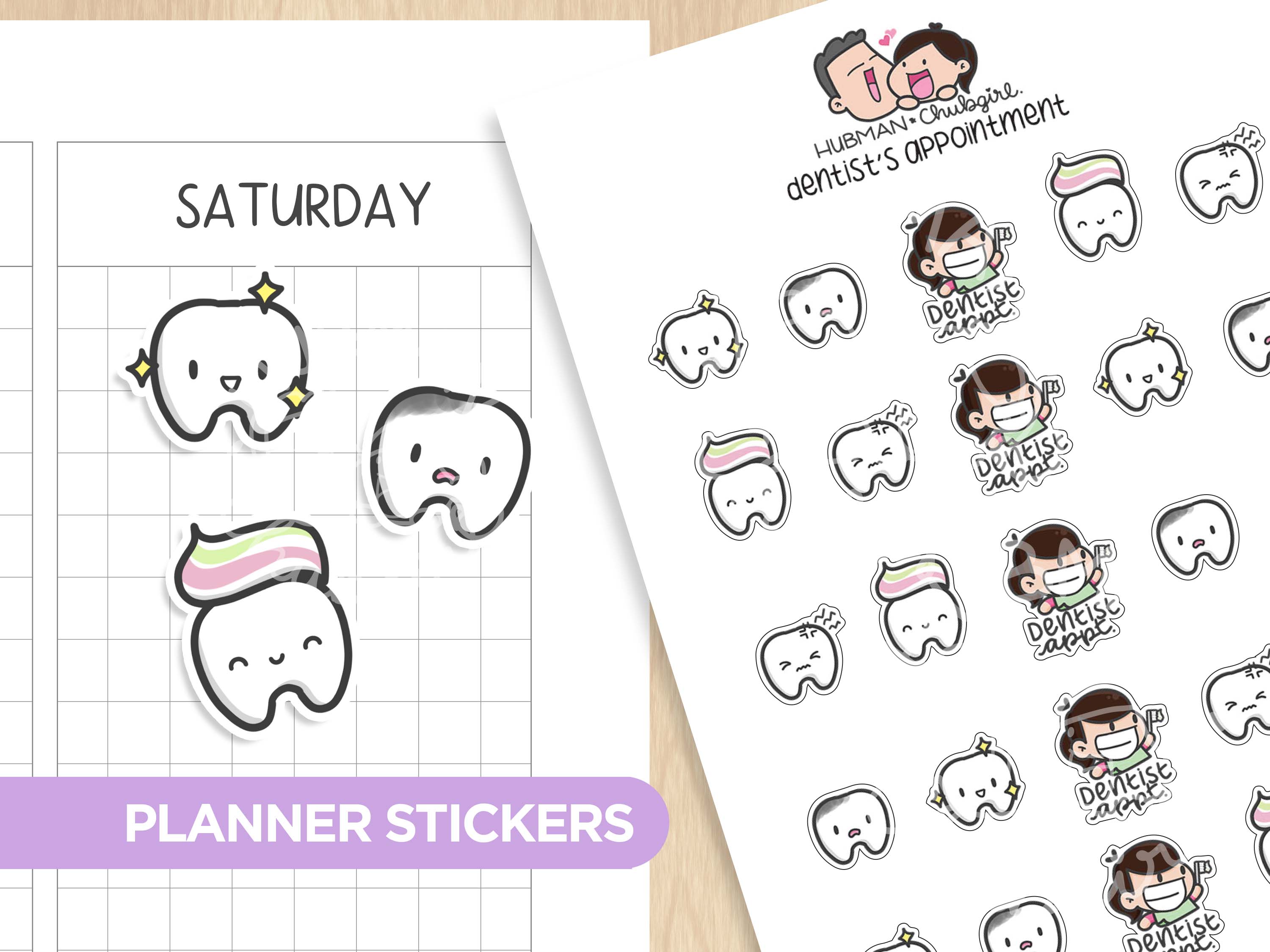 Dentist Appointment Planner Stickers