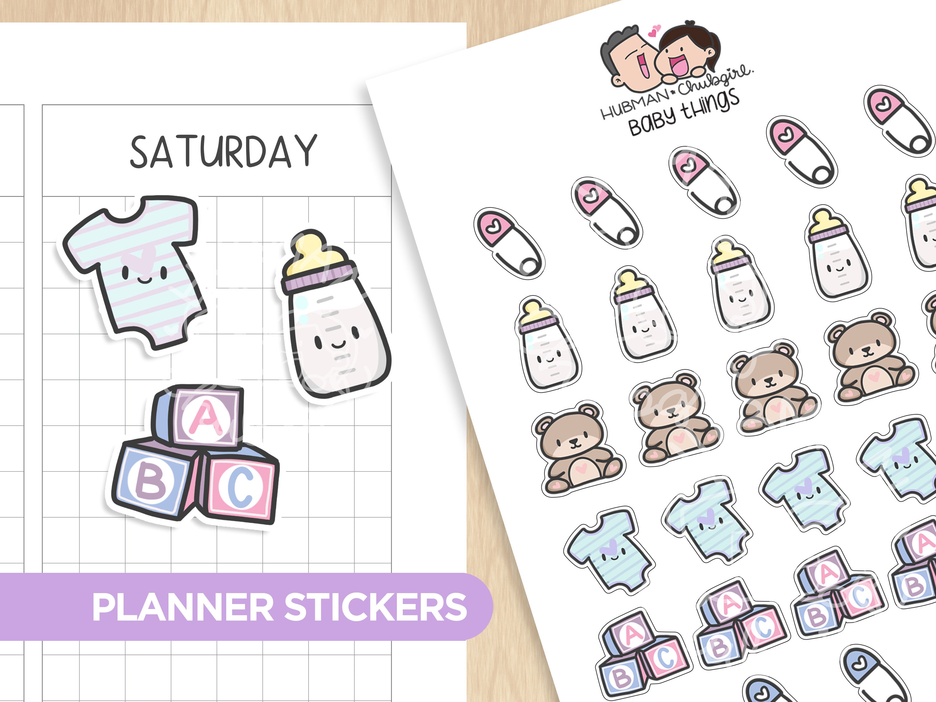 Baby Things Planner Stickers