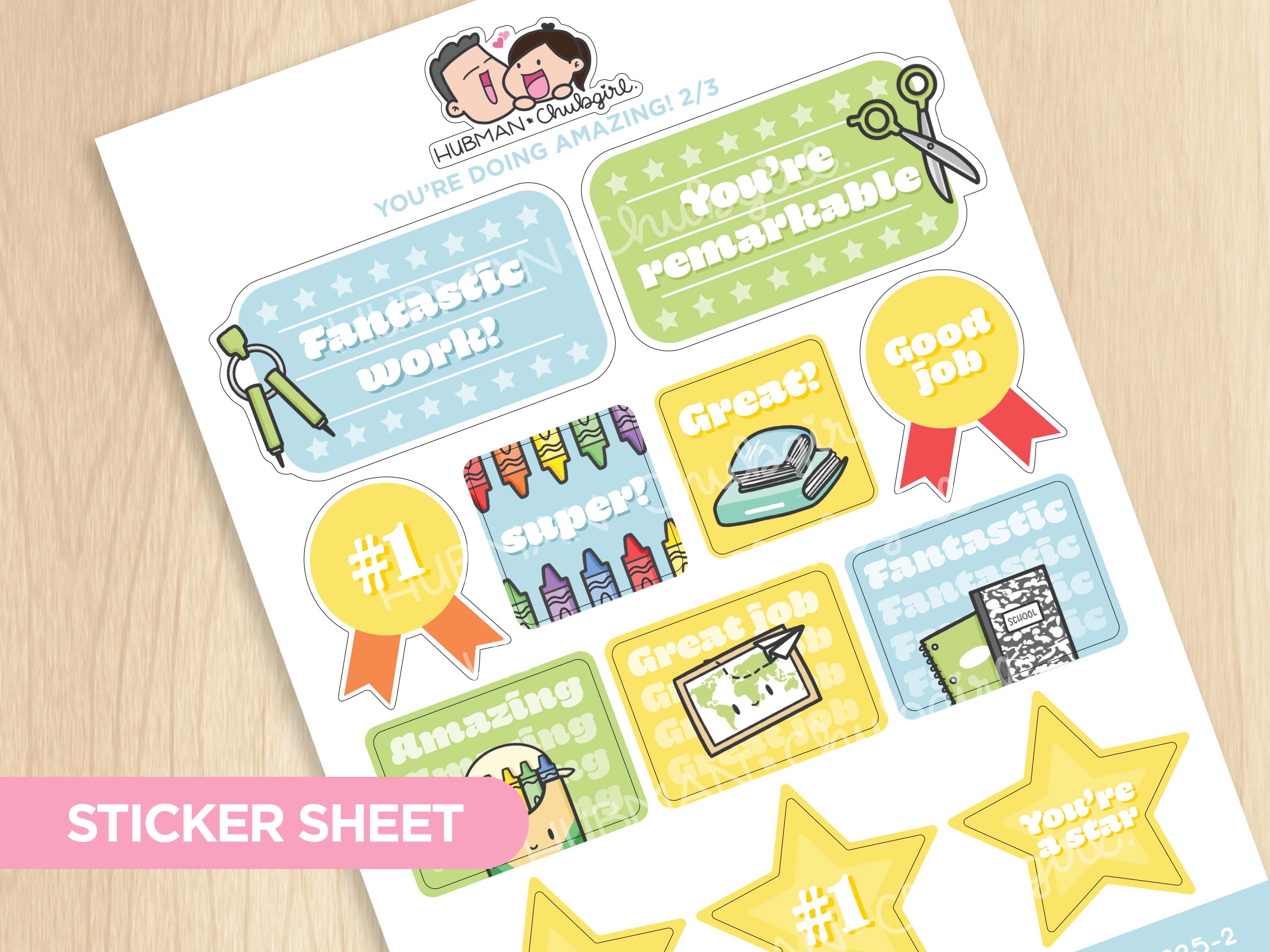 You're Doing Amazing! Sticker Sheets