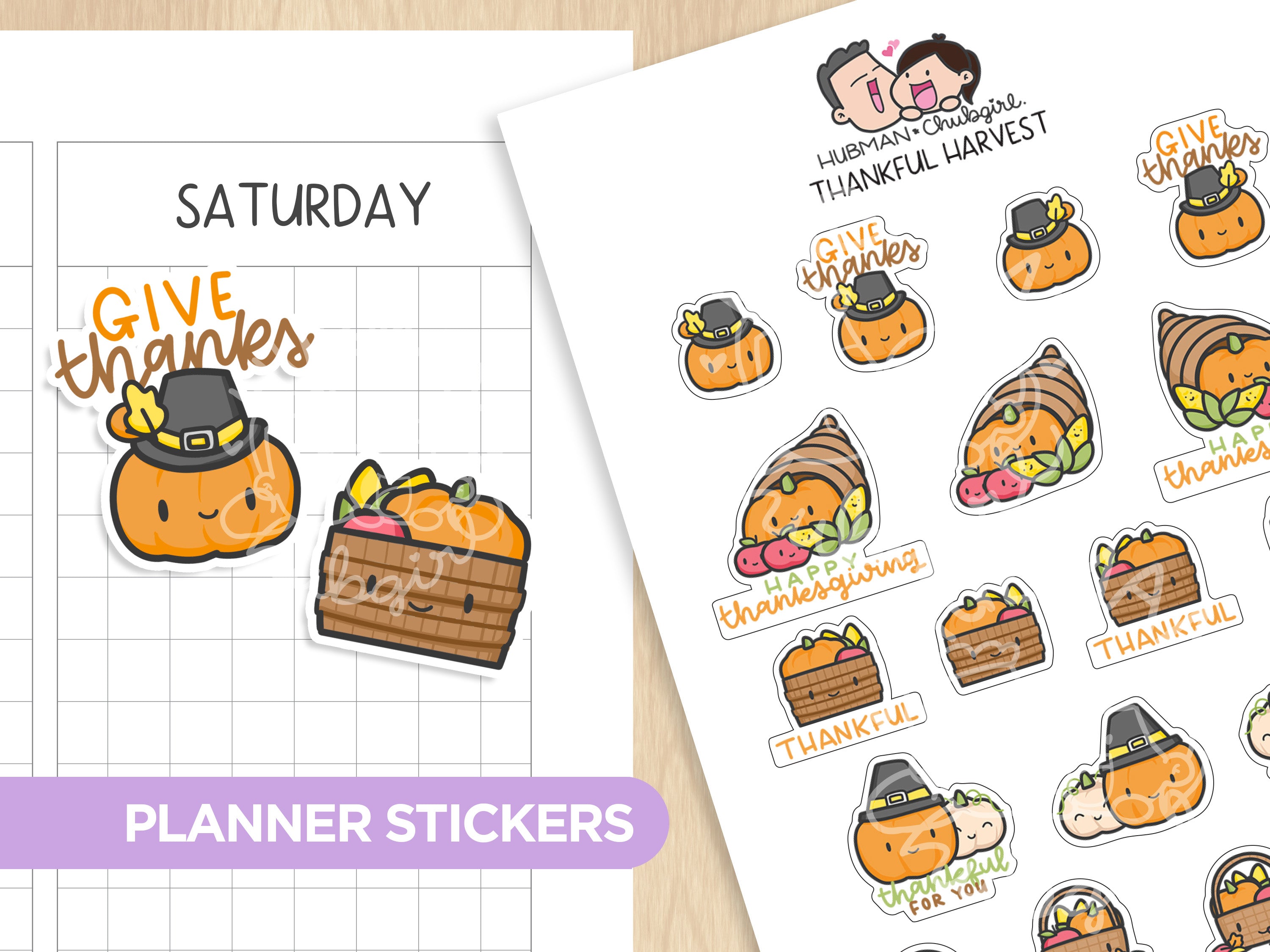 Thanksgiving Sticker Set