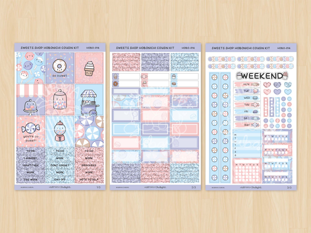 Sweets Shop Theme Hobonichi Weeks Kit – Hubman and Chubgirl