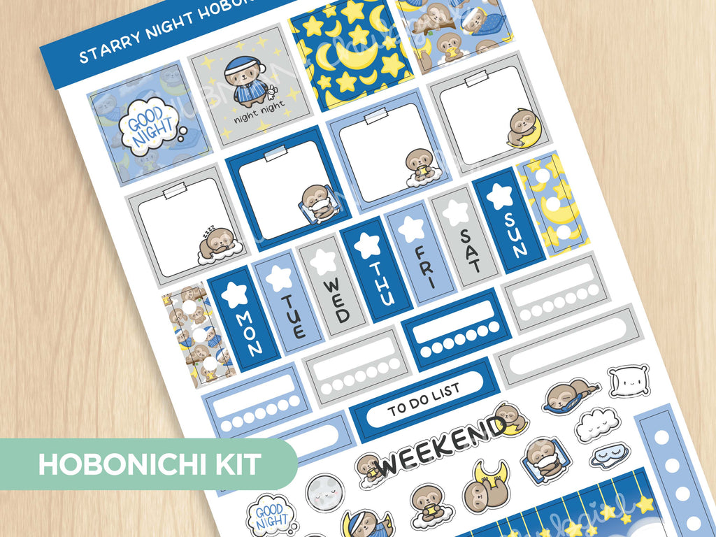 Hobonichi Weeks Monthly Planner Kit Stickers