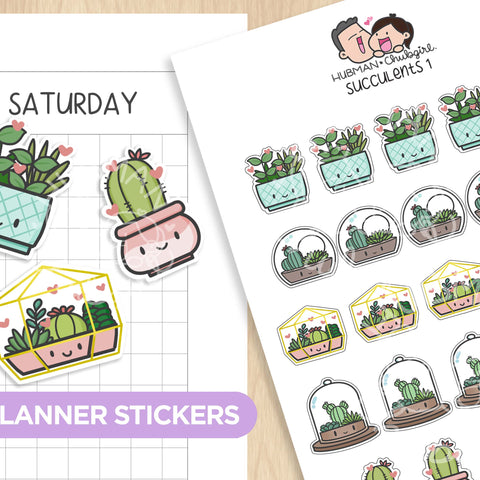 Planner Stickers (Plants, Theme)