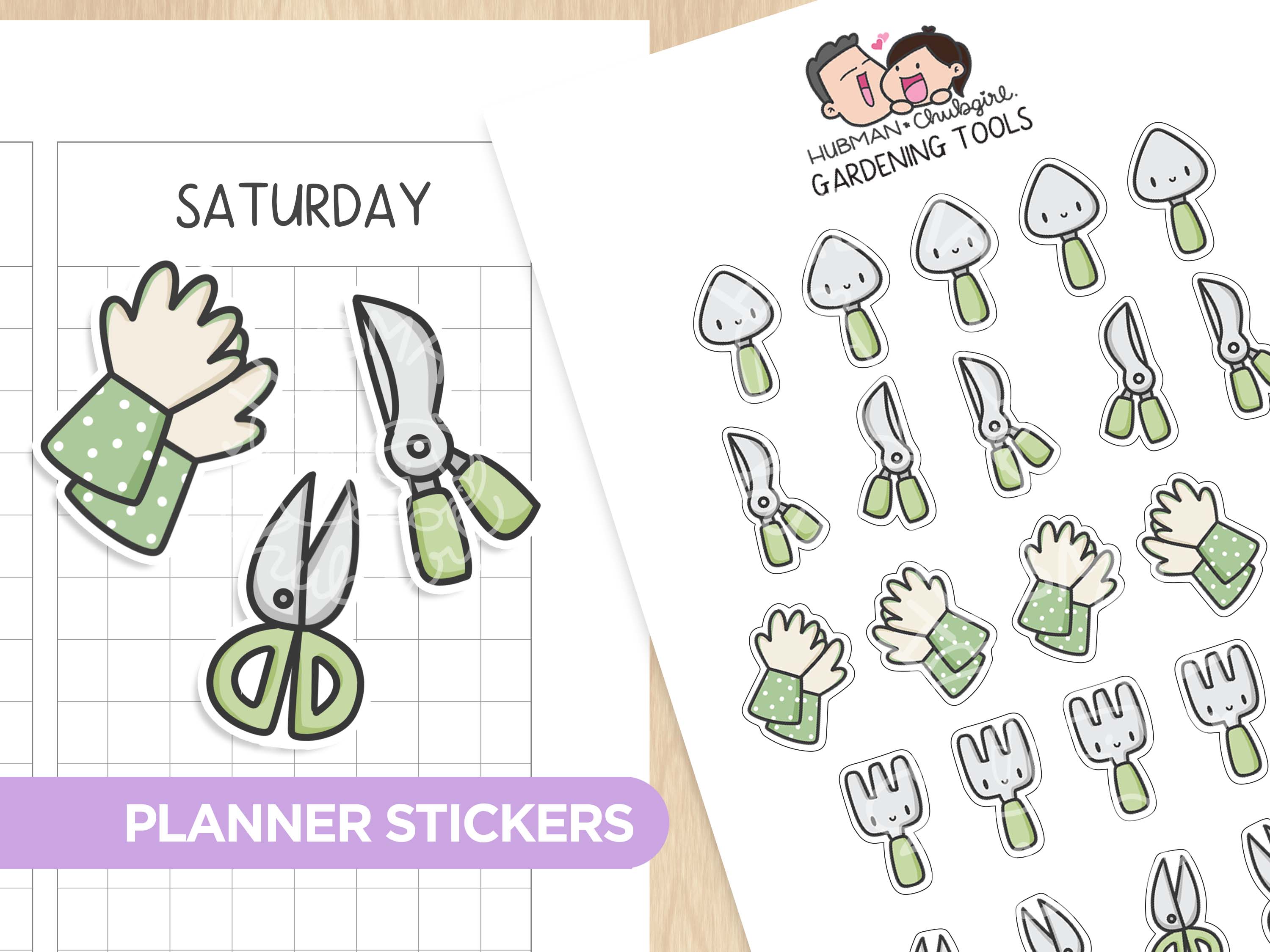 Gardening Sticker Set