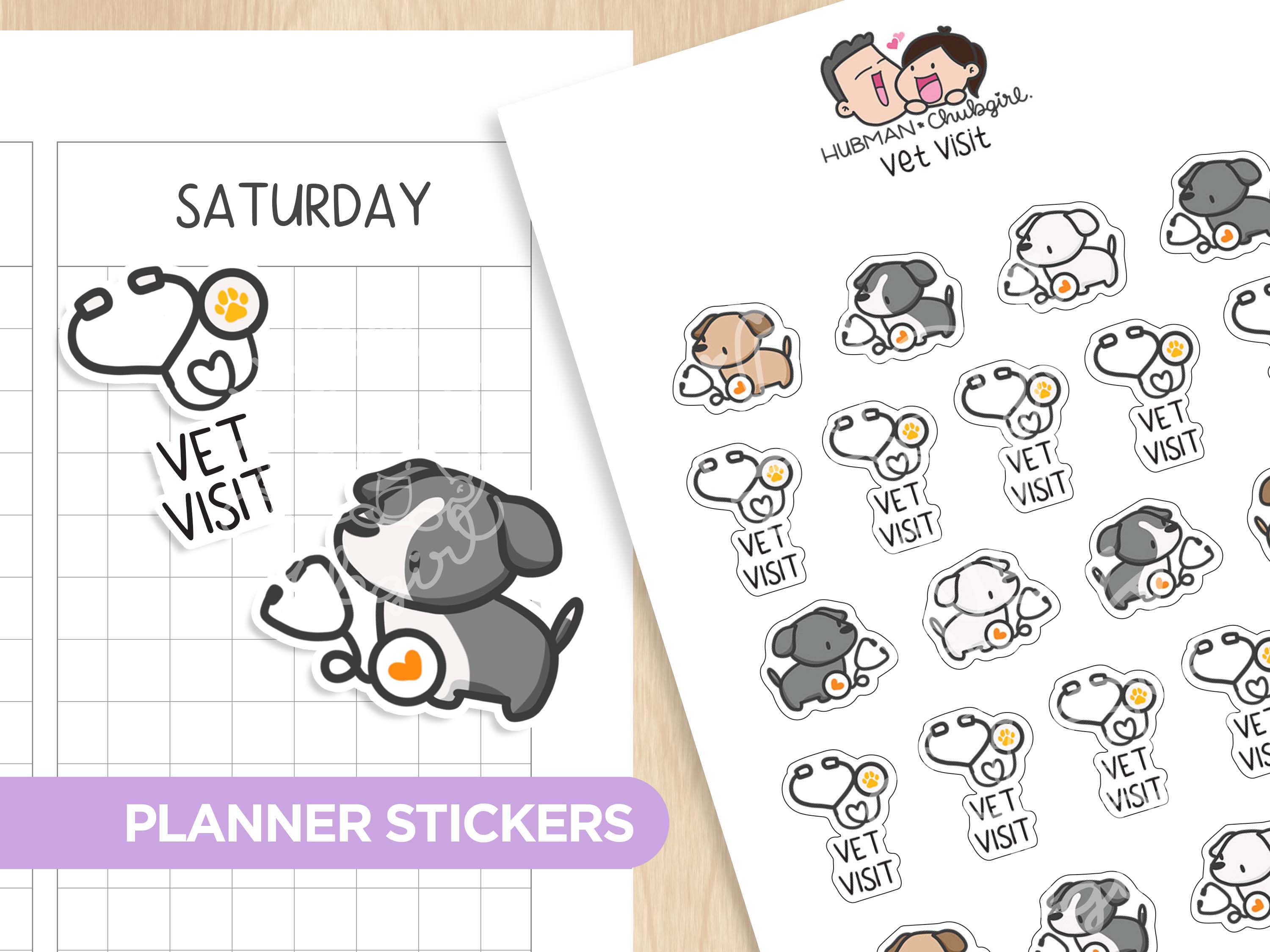 Vet Visit Planner Stickers