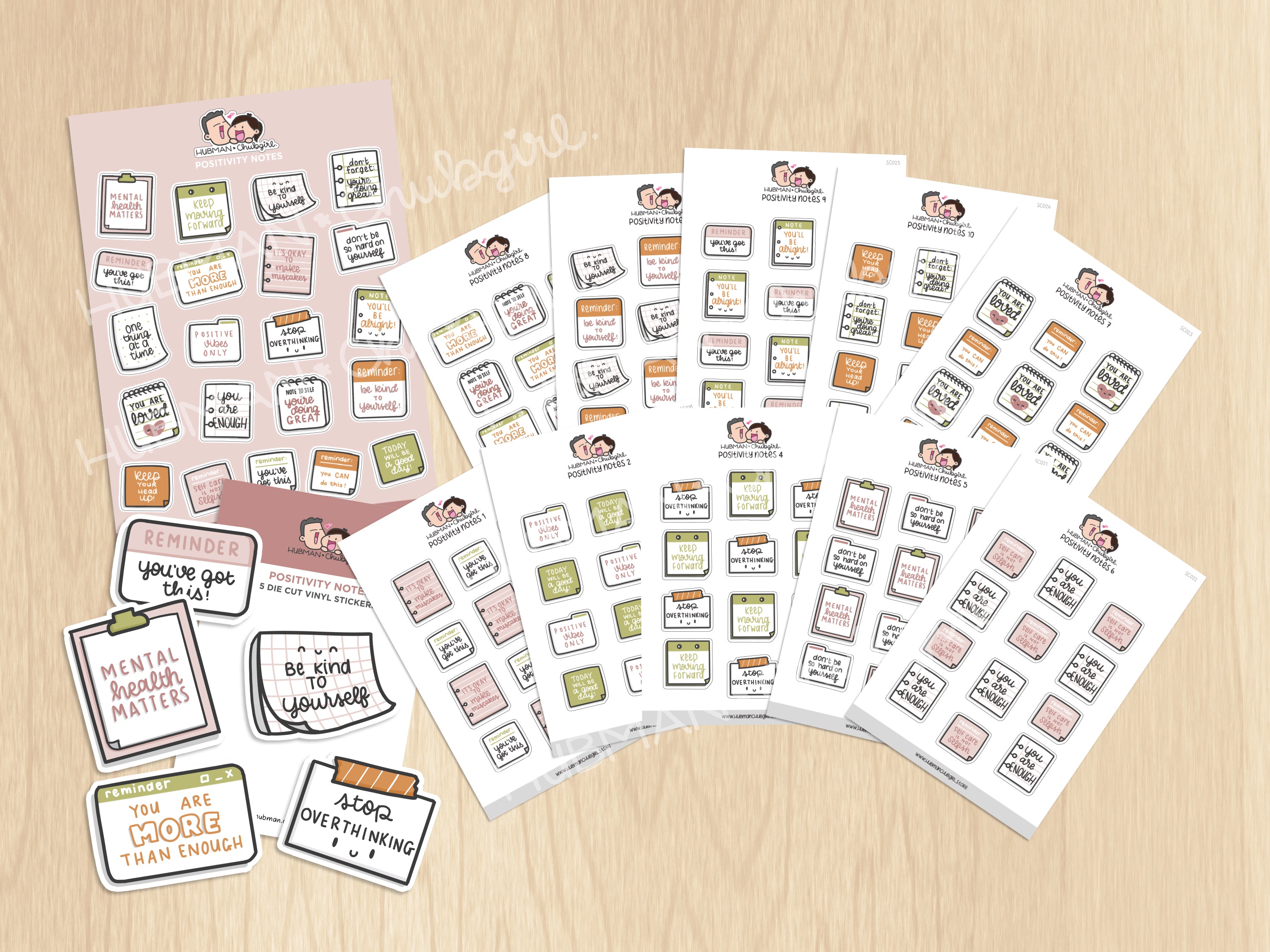 Positivity Notes Sticker Set