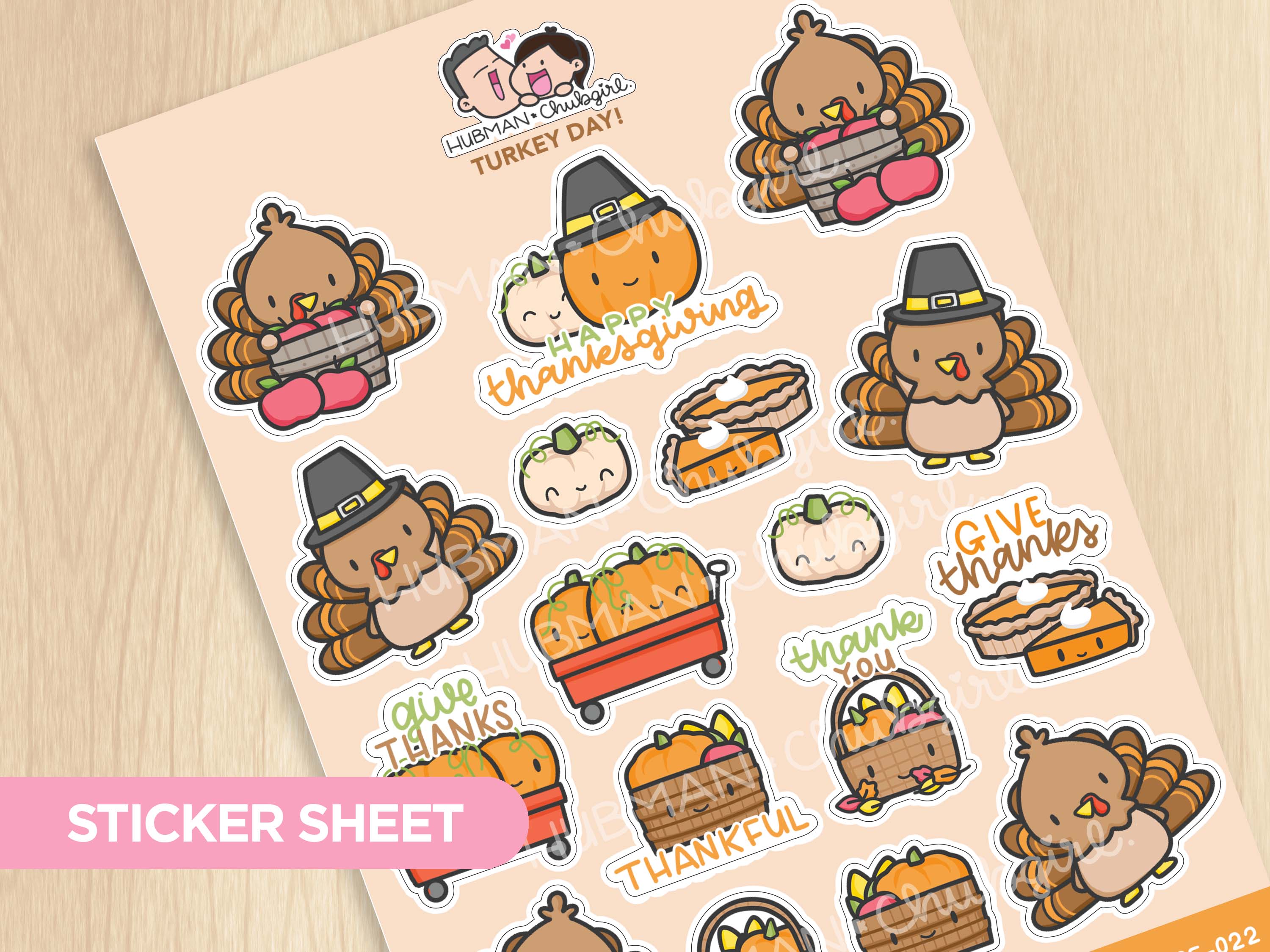 Sticker Sheet - Turkey Day!
