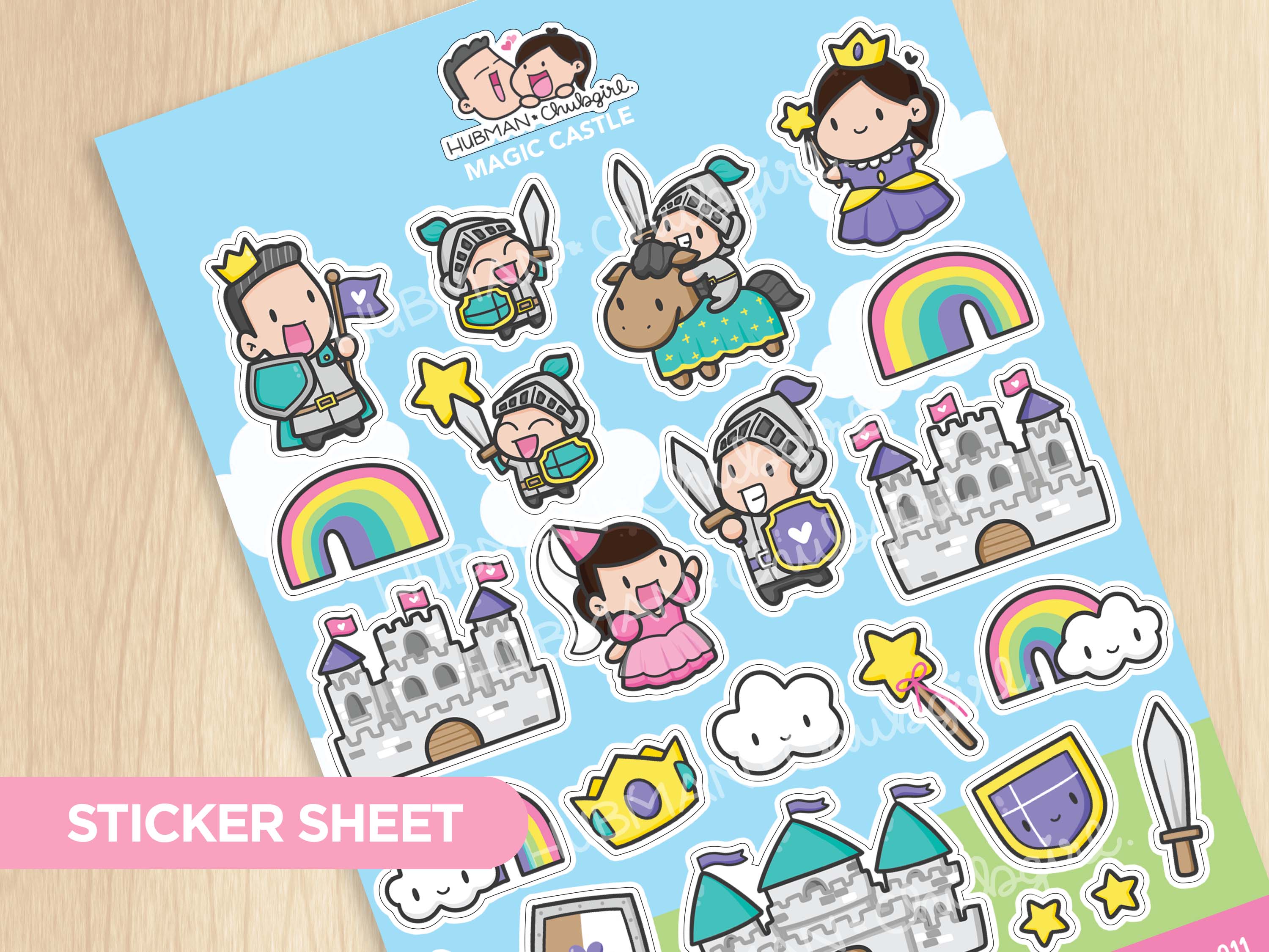Magic Castles Sticker Set