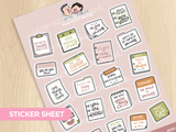 Positivity Notes Sticker Set