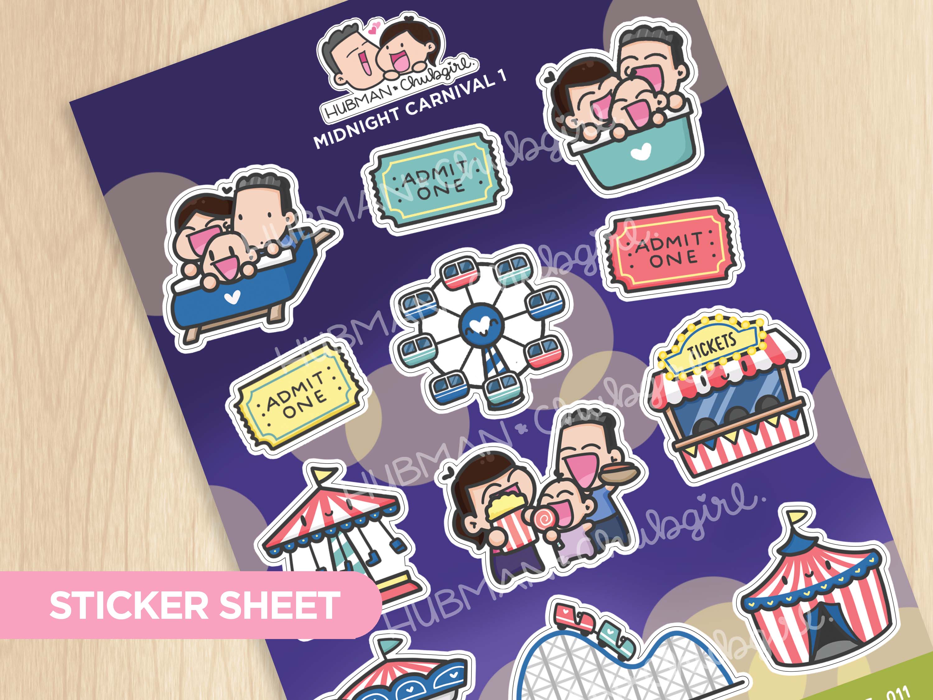 Midnight Carnival Sticker Set