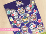 Circus Friends Sticker Sheet