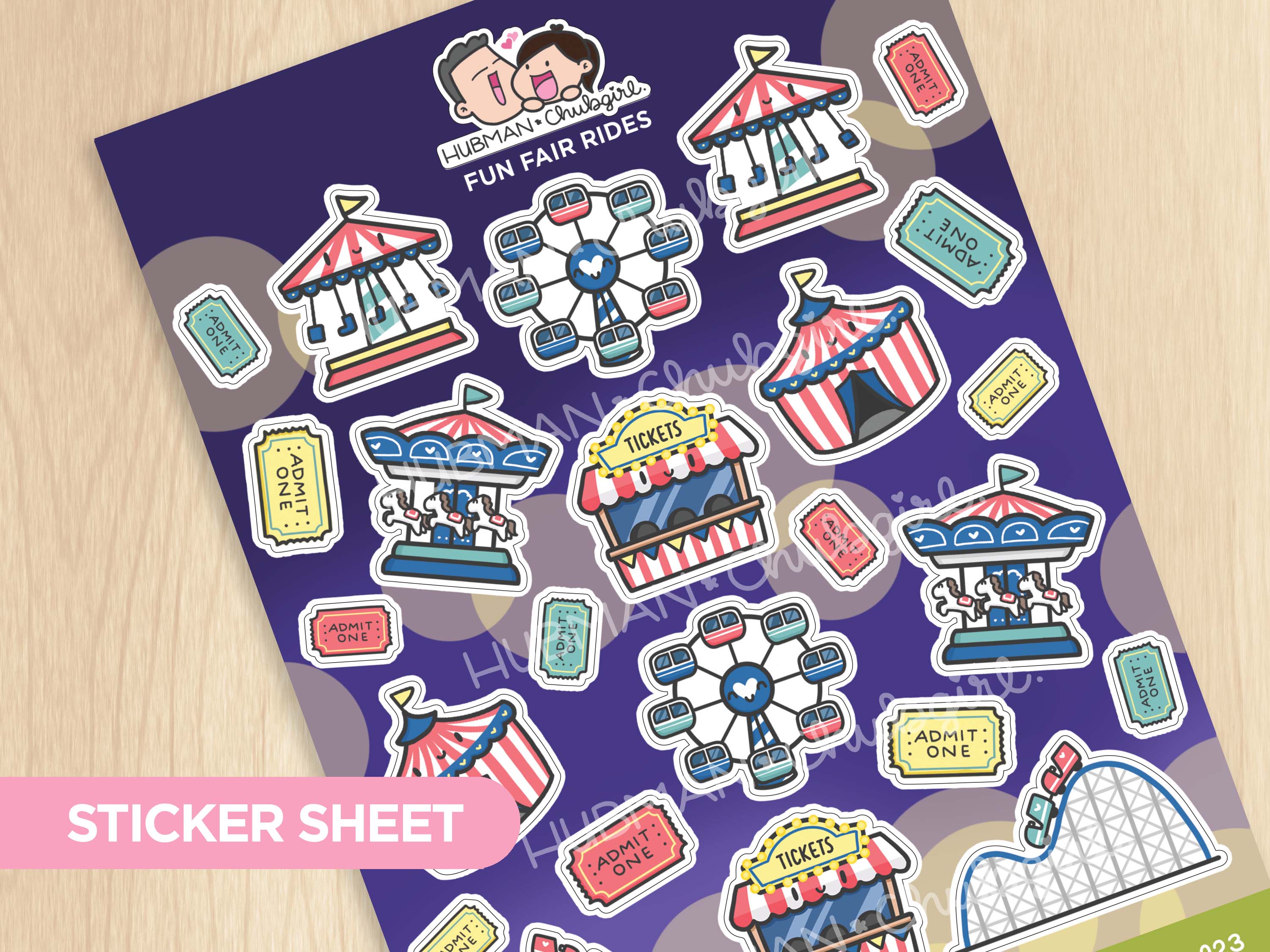 Circus Friends Sticker Set