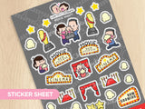 Movie Night Sticker Set
