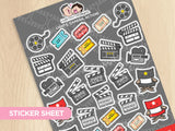 Movie Night Sticker Set