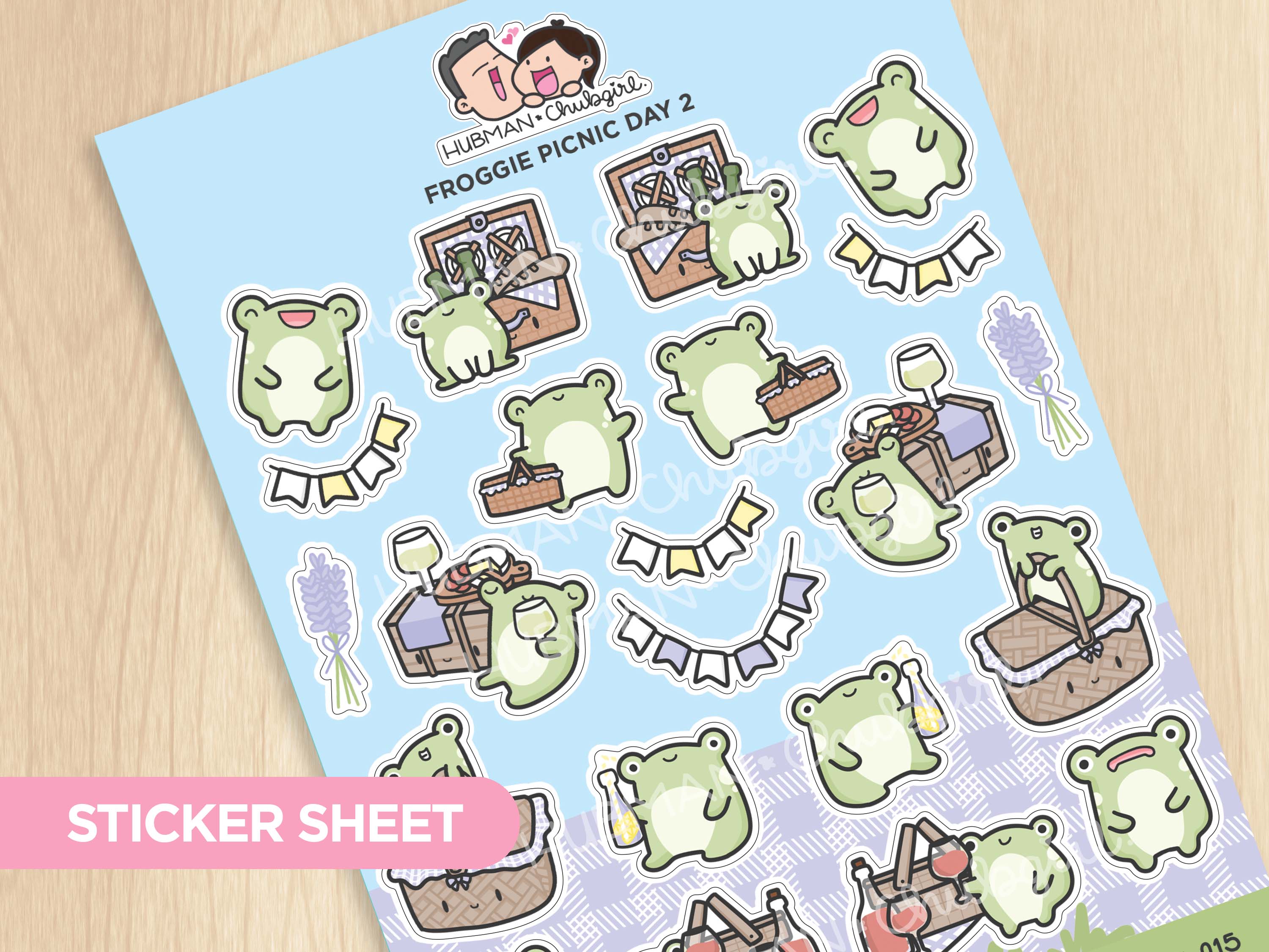 Sticker Sheet - Froggie Picnic Day 2
