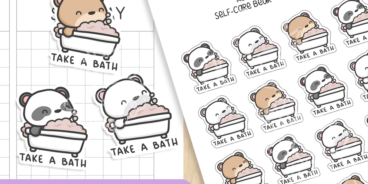Self-Care Bear - Take a Nap Planner Stickers – Hubman and Chubgirl