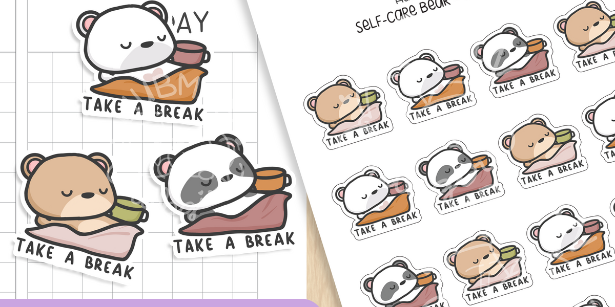 Self-Care Bear - Take a Nap Planner Stickers – Hubman and Chubgirl