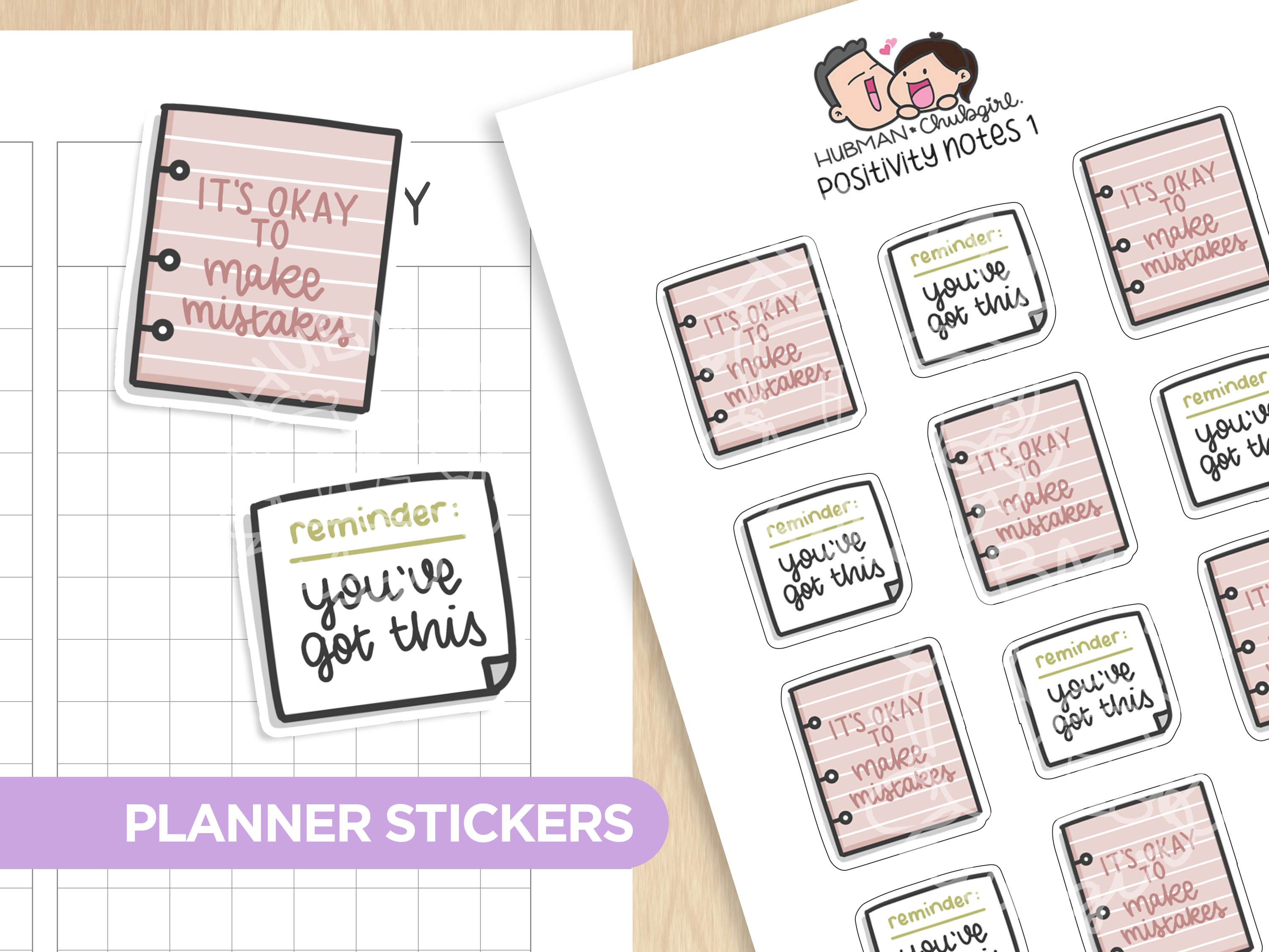 Positivity Notes Sticker Set