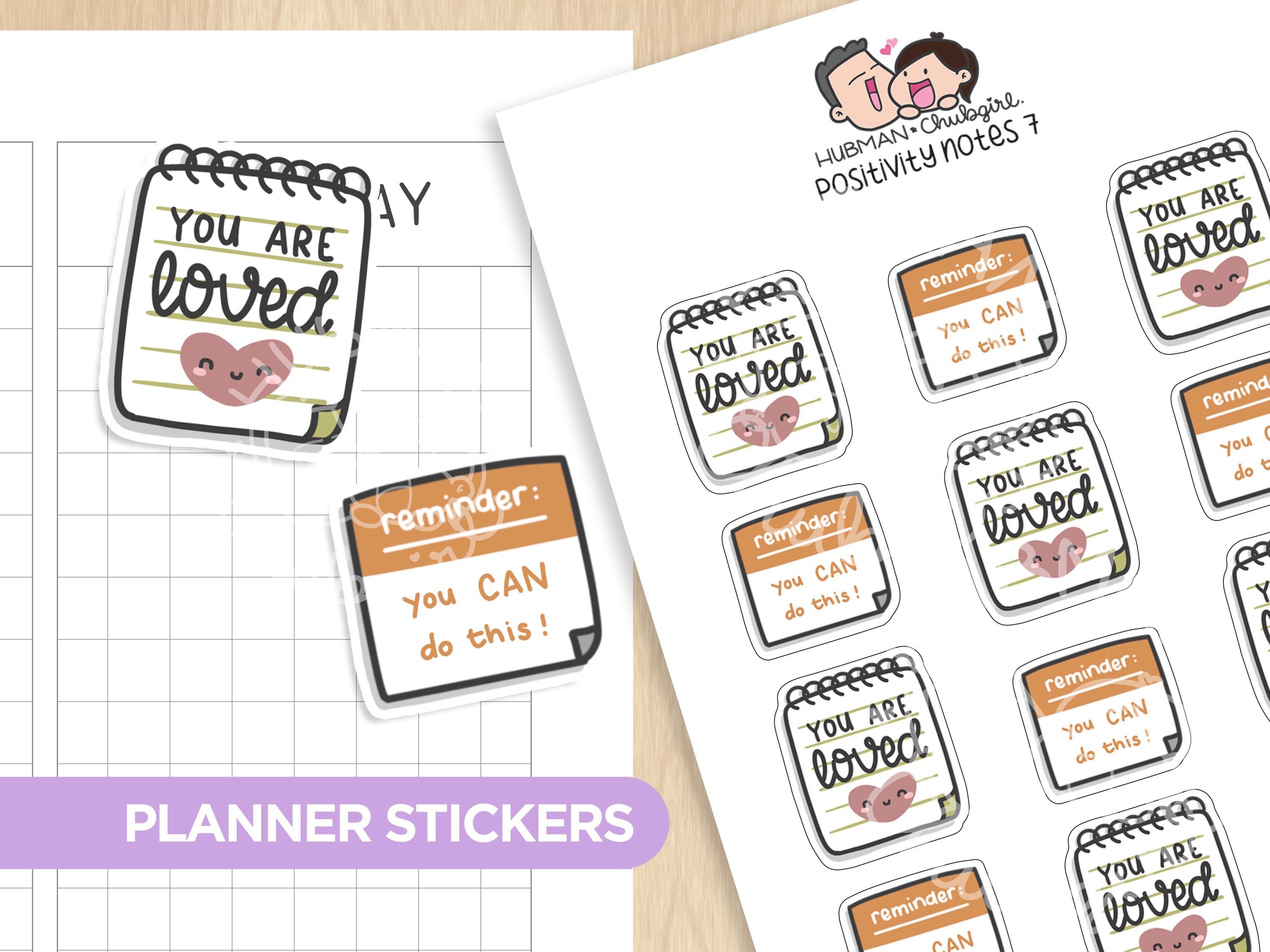Positivity Notes Sticker Set